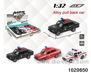 1:32 alloy pull back car in display box