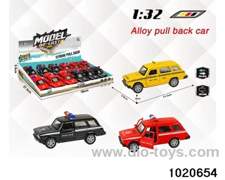 1:32 alloy pull back car in display box