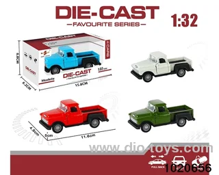1:32 alloy pull back car in window box