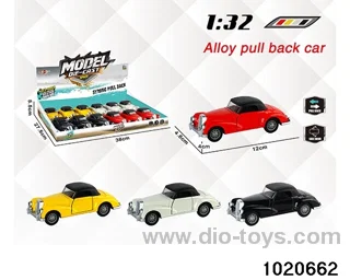 1:32 alloy pull back car in display box