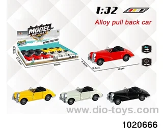 1:32 alloy pull back car in display box