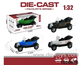 1:32 alloy pull back car in window box