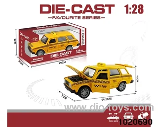 1:28 alloy pull back car in window box