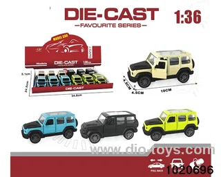 1:36 alloy pull back car in display box