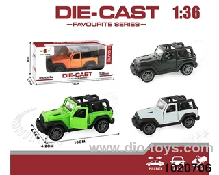 1:36 alloy pull back car in window box