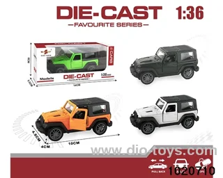 1:36 alloy pull back car in window box