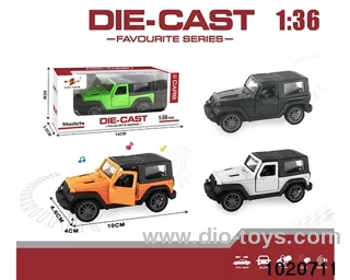 1:36 alloy pull back car W L/M in window box