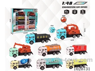 1:48 inertia engineering vehicle in window box（8pcs)