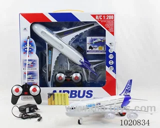 A380 4ch drop RC aircraft include battery &charger in window box