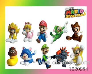 3.8inch mario doll 10sets mixed loading in opp bag
