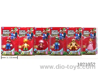 3.5-5inch mario  doll 6sets mixed loading  （Four of them have lights）