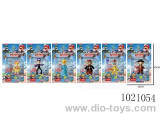 4-5inch Mario doll 6sets mixed loading (two Four of them have lights)