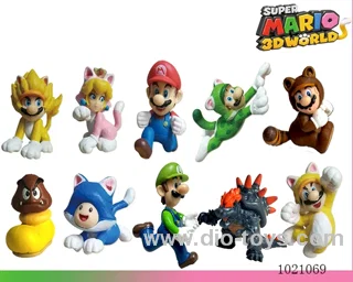 3.8inch mario doll Blind box set 10sets mixed loading in opp bag