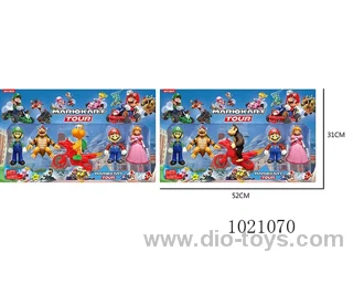 4-5inch mario doll (The doll with lights, princess without lights) in opp bag