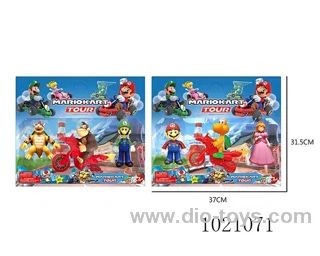 4-5inch mario doll (The doll with lights, princess without lights) in opp bag
