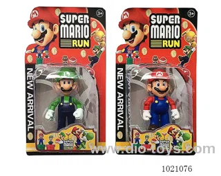 10-11.5cm mario doll 2sets mixed loading in Blister with insert