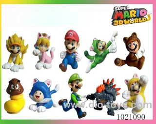 3.8inch mario doll 10sets mixed loading in opp bag
