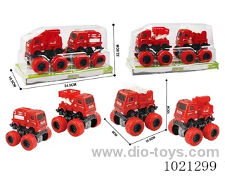 2pcs double friction car in PVC cover