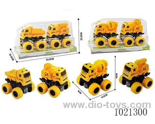2pcs double friction car in PVC cover
