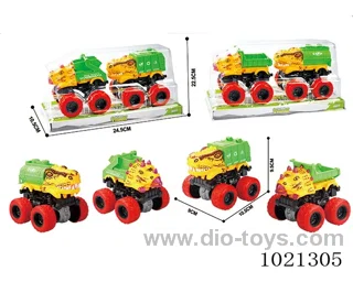 2pcs double friction car in PVC cover
