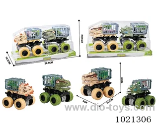 2pcs double friction car in PVC cover