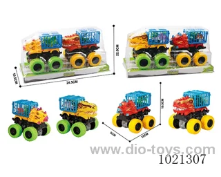 2pcs double friction car in PVC cover