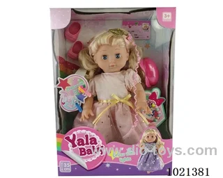 35cm doll with  ornament  &Dress with light in window box