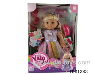 35cm doll with  ornament  &Dress with light in window box