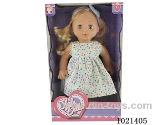 35cm doll with  ornament in window box
