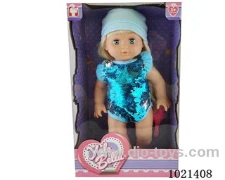 35cm doll with  ornament in window box