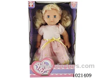 35cm doll with  ornament in window box