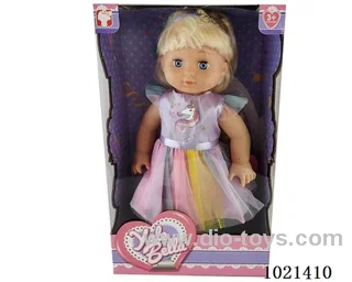 35cm doll with  ornament in window box