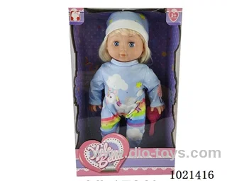35cm doll with  ornament in window box