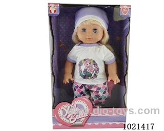 35cm doll with  ornament in window box