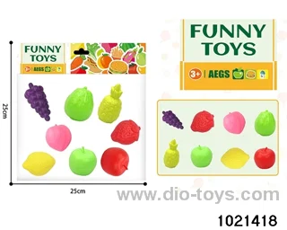 8pcs Blow bottle fruit in pe bag with header
