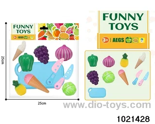 10pcs Slice and Dice Fruit + Vegetables + Ice Cream in pe bag with header