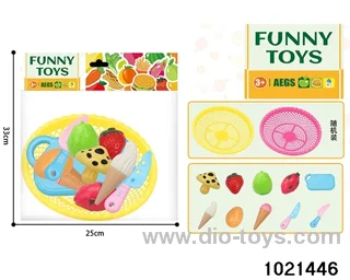 10pcs Slice and Dice Fruit + Vegetables + Ice Cream in pe bag with header