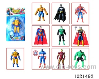 5.5inch Avengers doll with light 10sets mixed loading in  Blister with insert