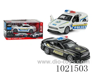 1:32  pull back alloy police car in  window box