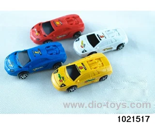 Pull back car in opp bag