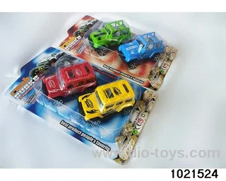 2pcs Pull back car in Blister card