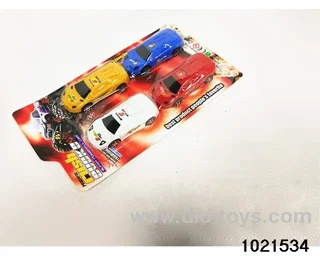 4pcs Pull back car in Blister card