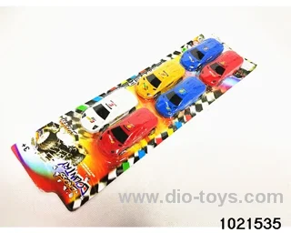 6pcs Pull back car in Blister card