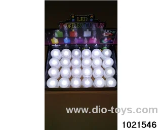 LED electronic candle light (white shell white (always on)) in display  box