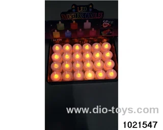 LED electronic candle light (white shell yellow (slight flash)) in display  box