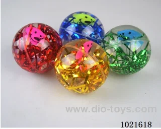 7.5CM Bouncy Ball with flash in Display box