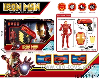 Iron Man soft gun set with Light &Mask in window box