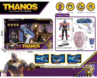 Thanos soft gun set with Light &Mask in window box