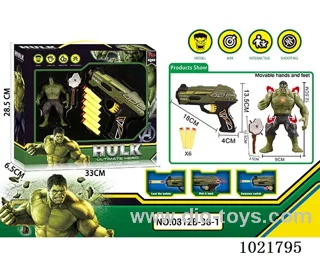 Hulk soft gun set with Light &weapon in window box