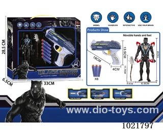 Black Panther soft gun setwith Light &weapon in window box